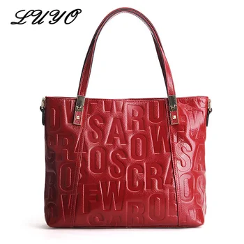 

2018 Letter Famous Brand Genuine Leather Luxury Women Messenger Bags Designer Ladies Handbag And Purse Shoulder Crossbody Bolsas