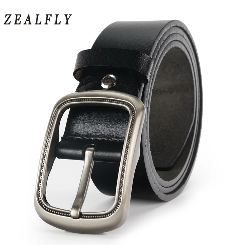 Vintage Designer Men Belt Genuine Leather Fashion Business High Quality Male Cow Belts For Jeans Cowboy Strap | Аксессуары для