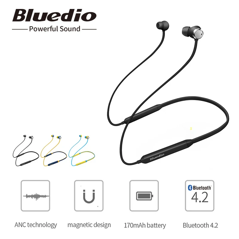 

Bluedio TN in ear Sports Bluetooth Earphone Active Noise Cancelling Wireless Headset Bluetooth Headphones For Phones