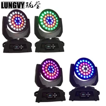 4 шт./партия, 36*18 Вт, RGBWA+ UV, высокомощный светодиодный Светодиодный светодиодный фонарь с подвижной головкой