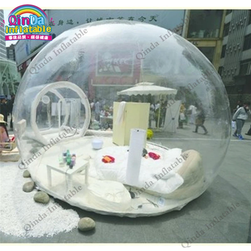 Открытый одиночный туннель надувной пузырь палатка кемпинг прозрачный пузырь палатка