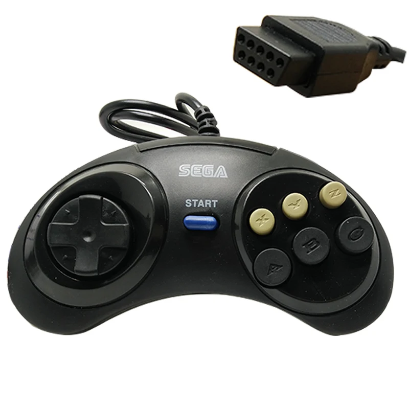 

1pcs USB Gamepad Game Controller 6 Buttons For sega controller/MD2 Y1301 Gaming Joystick Holder for PC MAC Mega Drive