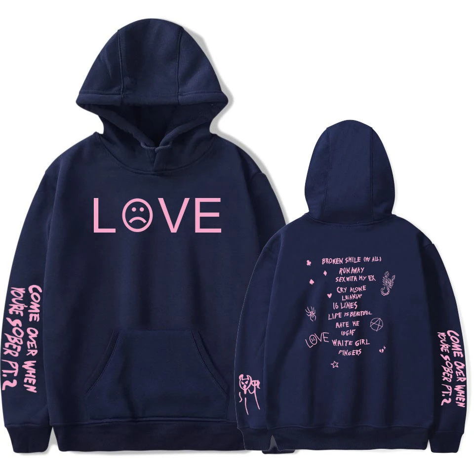 New lil peep Hoodie Men and Women Fans Sweatshirt Hoodies Sweatshirts Long Sleeve Print Hip Hop lil peep Boy Casual Clothes