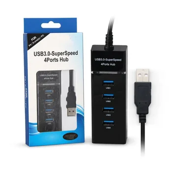 

4 Ports USB 3.0 Datd HUB High Speed USB Cable Adapter for PS4 / Slim / Pro / XBOX ONE / ONE S Computer Notebook