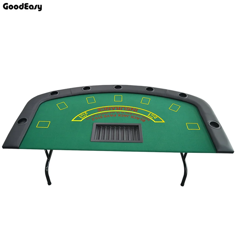 US $370.45 Black Jack Table Casino Foldable Table Texas Holdem Poker Indoor Board Game Chip Accessory Factory Price