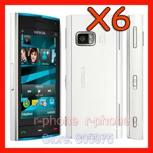 Восстановленный разблокированный Nokia X6 мобильный телефон 3g wifi gps 5MP мобильные телефоны