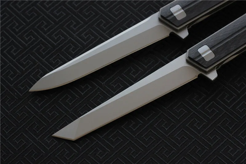 MIKER QSE-13CF Qwaiken XL складной нож, M390 Порошковая сталь, ручка из углеродного волокна, походные ножи для фруктов, инструменты для повседневного использования