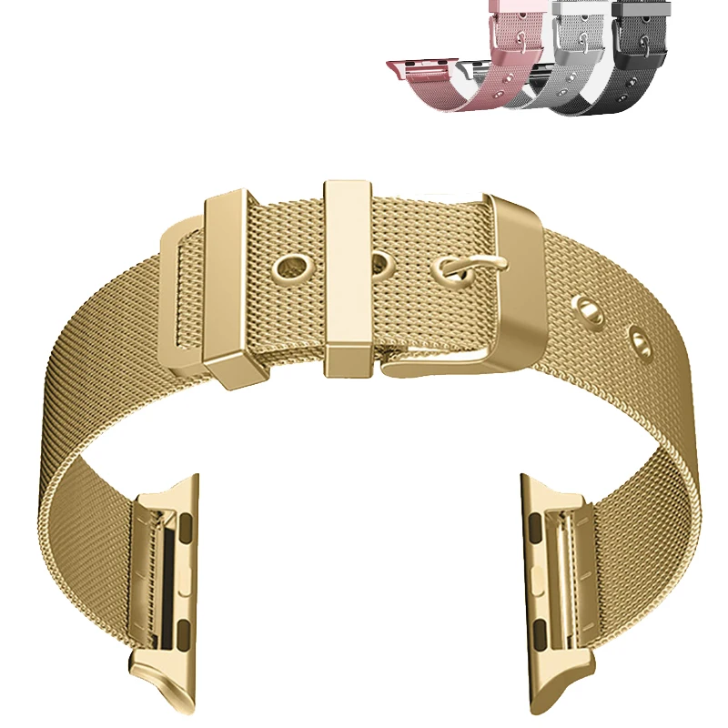 

Band for Apple Watch 4 band 44mm Milanese Stainless Steel For iWatch Band Strap Watchband iwtch 4 3 2 band 42mm 40mm 38mm