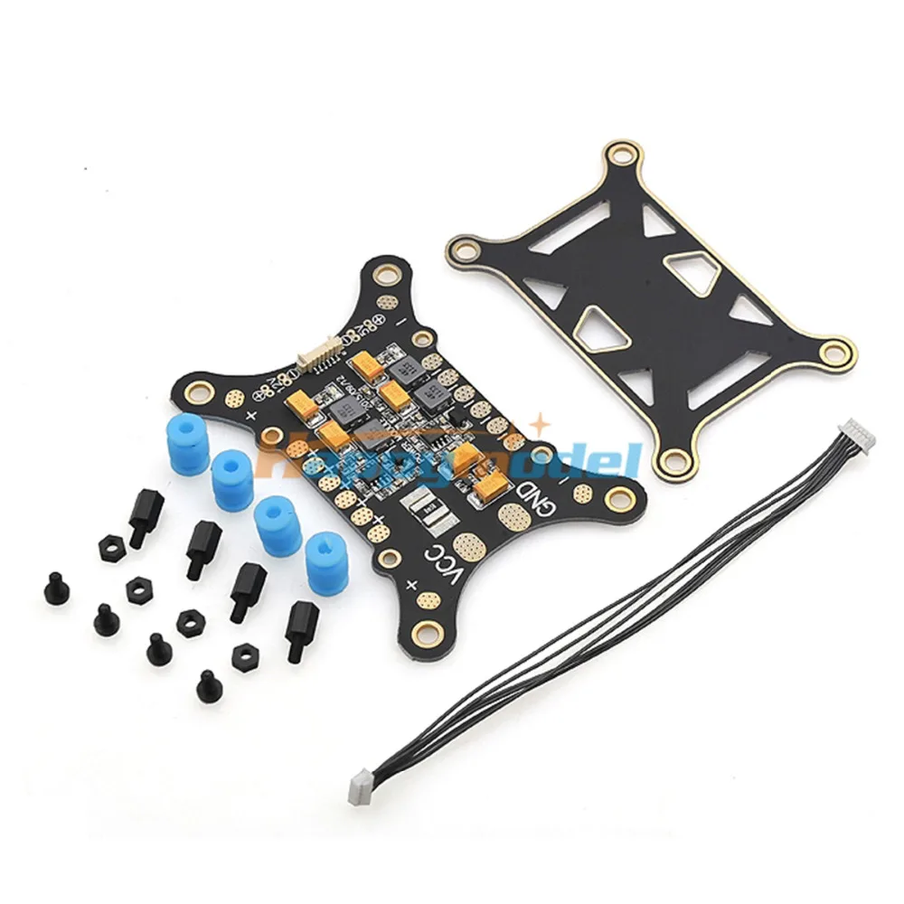 

Power Module Distribution Hub W/5V 12V BEC+Flight Controller Damping Plate Anti-vibration Shock Absorber for APM2.6 2.8 PIXHAWK