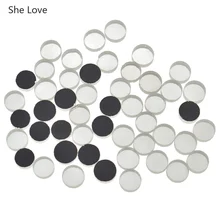 She Love 50 шт./лот 10x4 мм Мини Круглое стекло зеркало мозаика плитка для поделка рукоделие предметы домашнего обихода