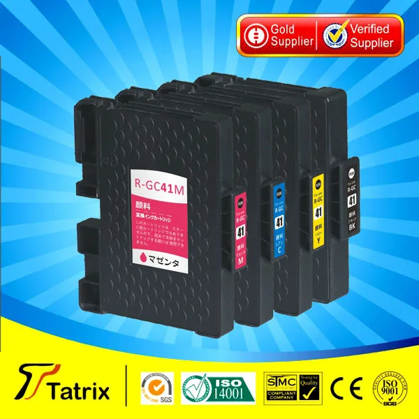 

Factory direct selling,for RICOH GC 41 compatible ink cartridge for RICOH IPSiO SG 3100/2100/2010L/7100 printers ,free shipping