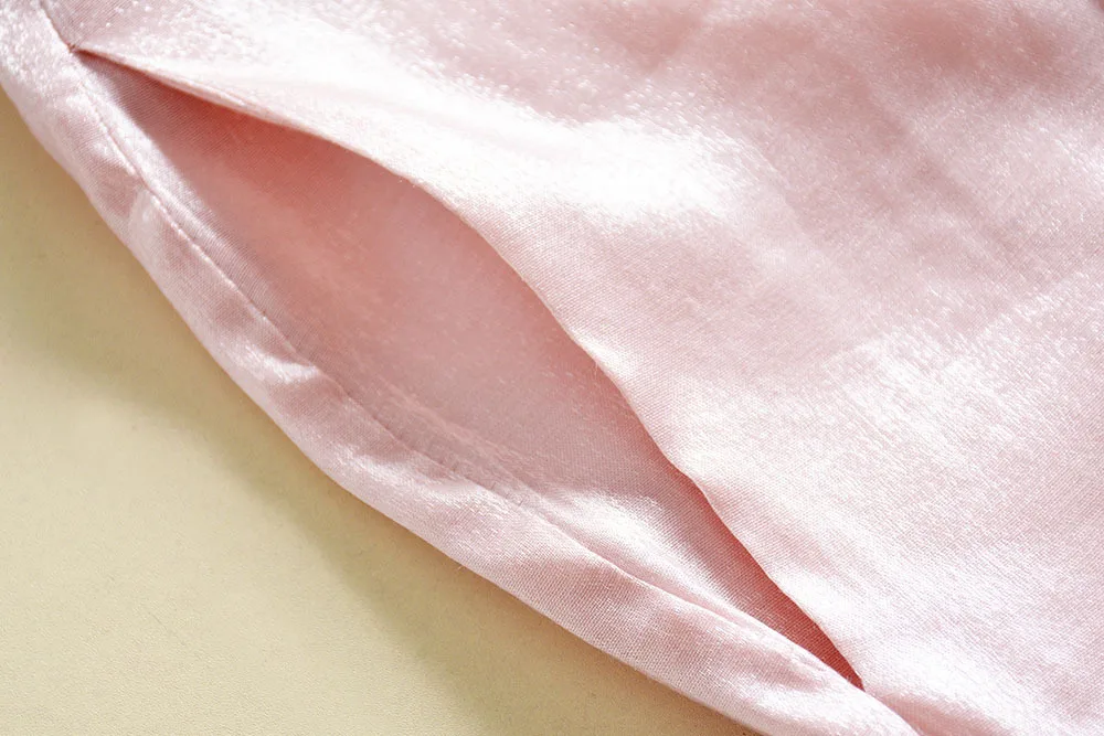 COLOREE взлетно-посадочной полосы моды из двух частей комплекты 2019 лето сладкий золотыми блестками перспектива розовый сексуальные топы +