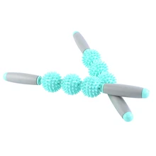 Триггерный спортивные мышц спины роликовый массаж палки Фитнес Йога Миофасциальный Relax роликовый Торн мяч