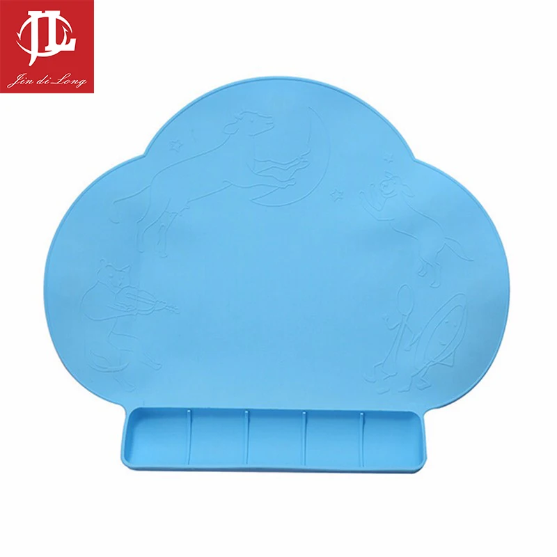 1Pcs Baby hot Waterproof Silicone Table Mat Silicone Pad Infant Diner Portable Placemat for Kids