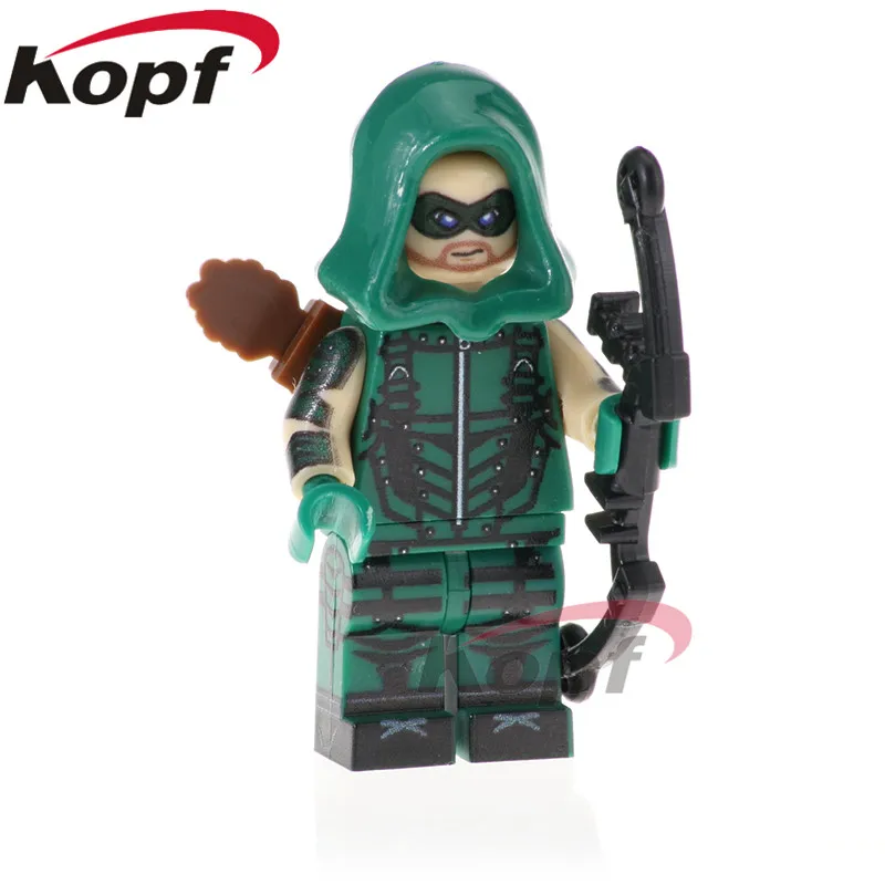 

PG497 Super Heroes Green Arrow Figures Black Panther Psylocke Bricks Building Blocks Action Collection Model Toys For Children