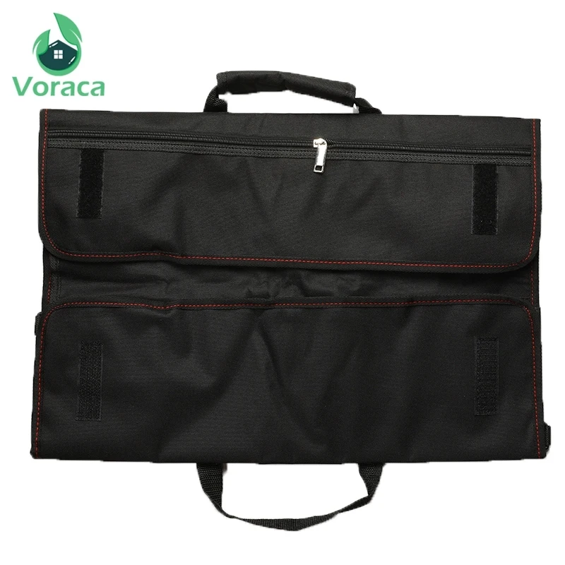 

12 Pocket Chef Knife Bag Roll Bag Carry Case Bag Kitchen Cooking Accessories Portable Durable Chef Storage Bag Knife-accessories