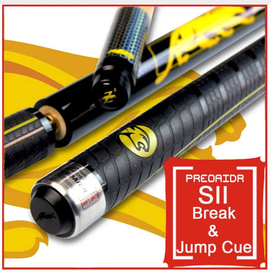 

New PREOAIDR 3142 S2 Break Cue Pool Punch Jump Cue 13mm Tip Billiard Stick Jump Cues Sport Handle Billiard Kit China 2019