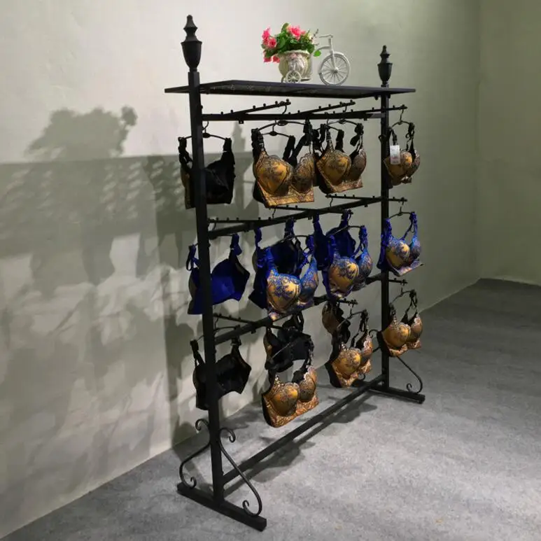 

Bra display stand landing multi-functional underwear middle island stand double sided