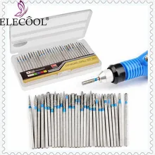 30 шт электрические сверла для ногтей 2,35 мм хвостовик комплект фрезы маникюрный станок устройство керамический набор инструментов для дизайна ногтей Педикюр Frezen