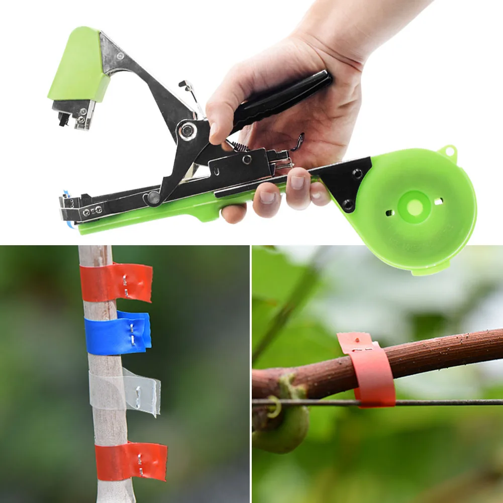 

Plant Strapper Garden Tool Tapetool Tape Gardening Tools Binding Scissors Machine for Vegetable Stem Strapping With Staples