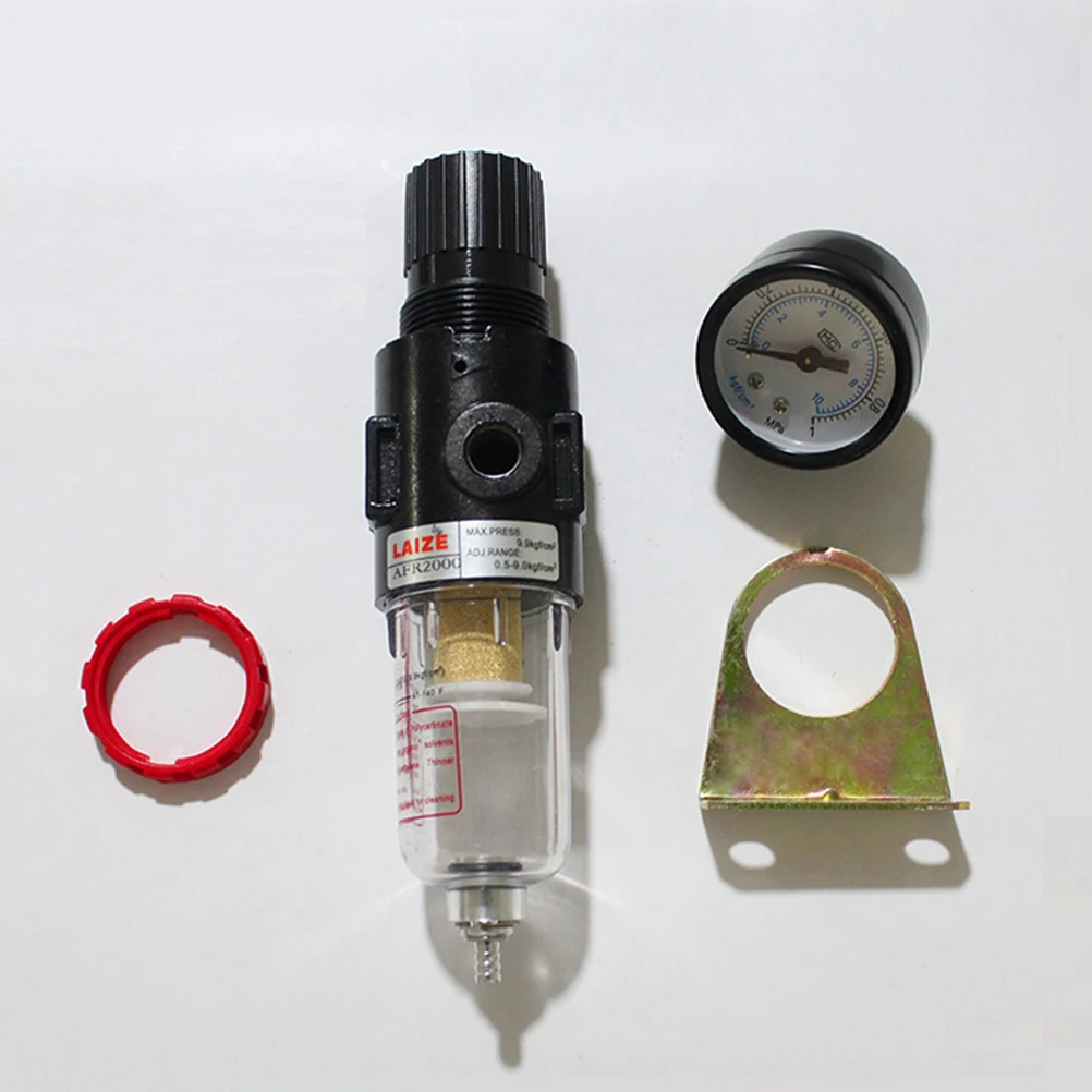1 комплект Воздушный компрессор 12,7 прочный AFR-2000 прочный Прайм фильтр для воздушного компрессора регулятор пневматический влагоуловитель для лаборатории