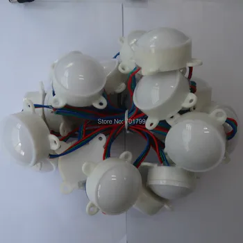 

Dia-45mm addressable 12V WS2811 6LEDs pixel module;IP68;1.44W each pixel;20pcs a string;RGB full color;milky cover