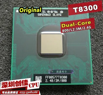 Original intel CPU laptop Core 2 Duo T8300 CPU 3M Cache/2.4GHz/800/Dual-Core Socket P Laptop processor for GM45 PM45