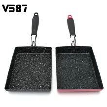 Frying Omelet Fried Eggs Square Pan Aluminum Non-Stick Burning Pan Frying Pan Two Colors Available Cookware