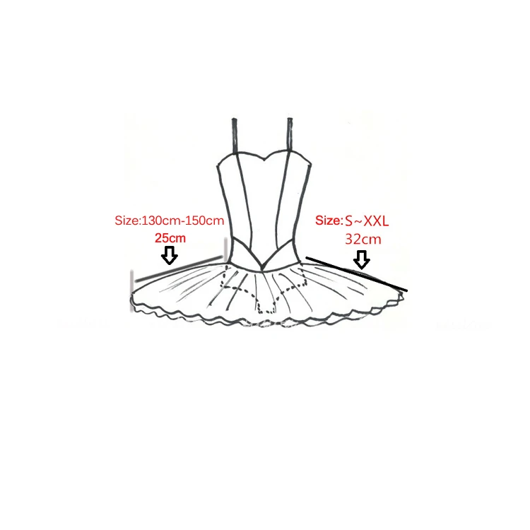 Г. Профессиональная балетная юбка-пачка для взрослых, жесткая блинная полубалетная пачка, черная тренировочная юбка-пачка детская белая юбка-пачка для девочек