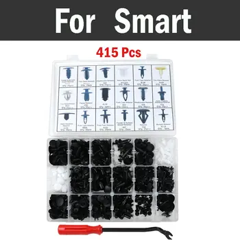 

18most Popular Sizes 415pcs Plastic Retainer Rivet Clips Kit Trim Assortment Set Rivets For Smart Forfour Fortwo Roadster