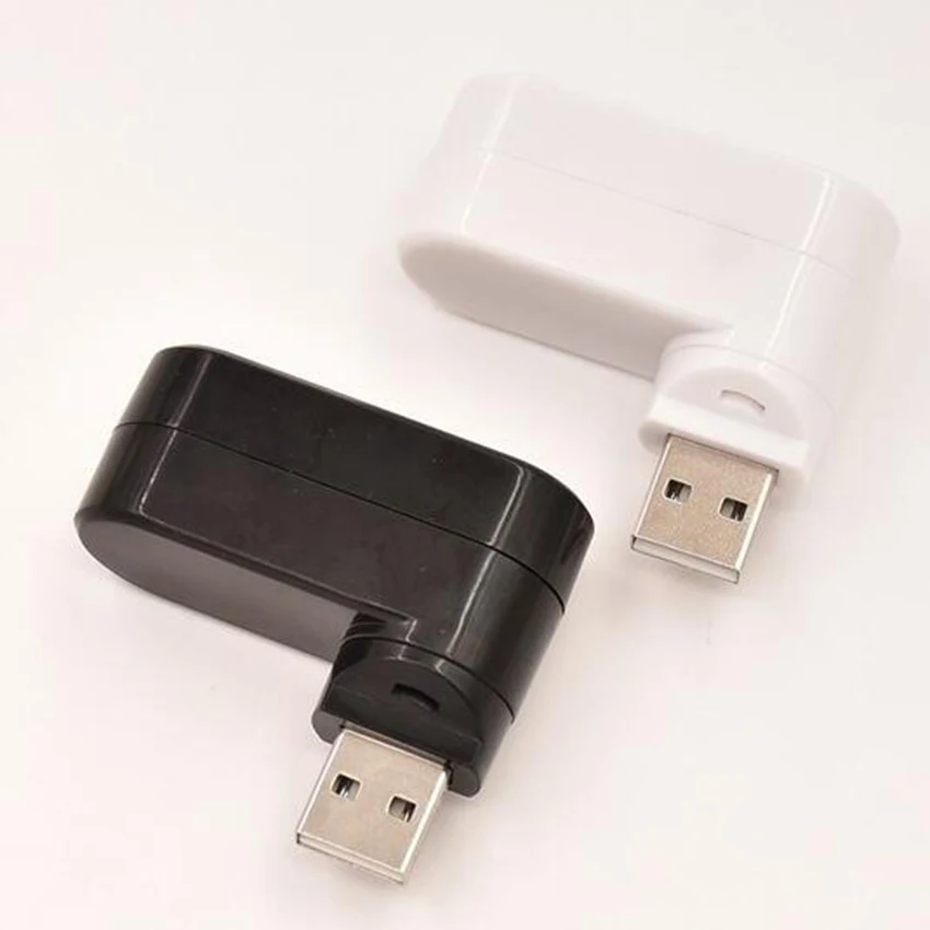 Zerosky Rotatable High Speed 3 Ports USB HUB 2.0 USB Splitter Adapter For Notebook/Tablet Computer PC Peripherals