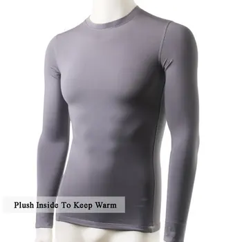 

Fashion Winter Men Slim Fit Long Sleeve Thermal Underwear Basic Tops Undershirt