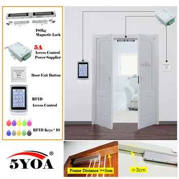 

Iron RFID Access Control System Smart Door Lock Safe Kit Electronic Gate Opener Home Garage Digital Set Eletric Magnetic