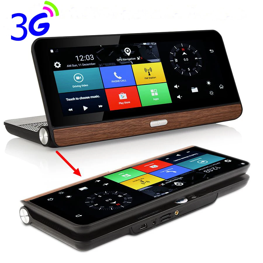 

Otstrive 8 inch 3G Dashboard GPS WiFi Android 5.0 Buetooth Phone Call DVR Full HD 1080P Video Recorder Rear View Dual Camera GPS