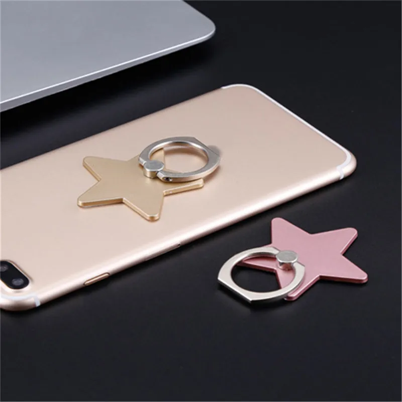 New Universal Mobile Phone Stand 360 degreeFinger Ring Desk Holder For iphone 5s 7 plus Samsung Car Bracket Luxury Phone Holder