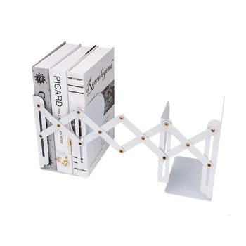 

Metal Hollow Extensible Book Stand Rack Holders Folding Document Rack Book Shelf Storage organizer for home school office