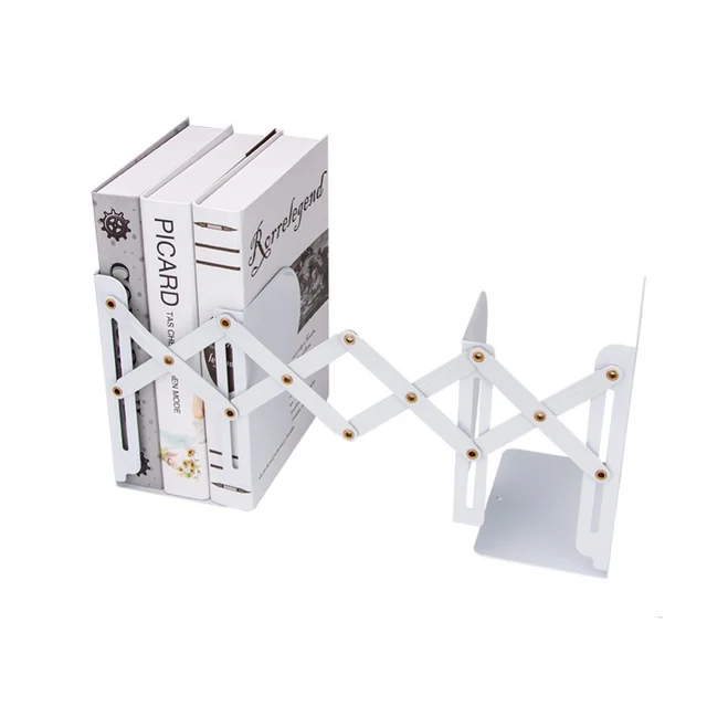 Metal Hollow Extensible Book Stand Rack Holders Folding Document Rack