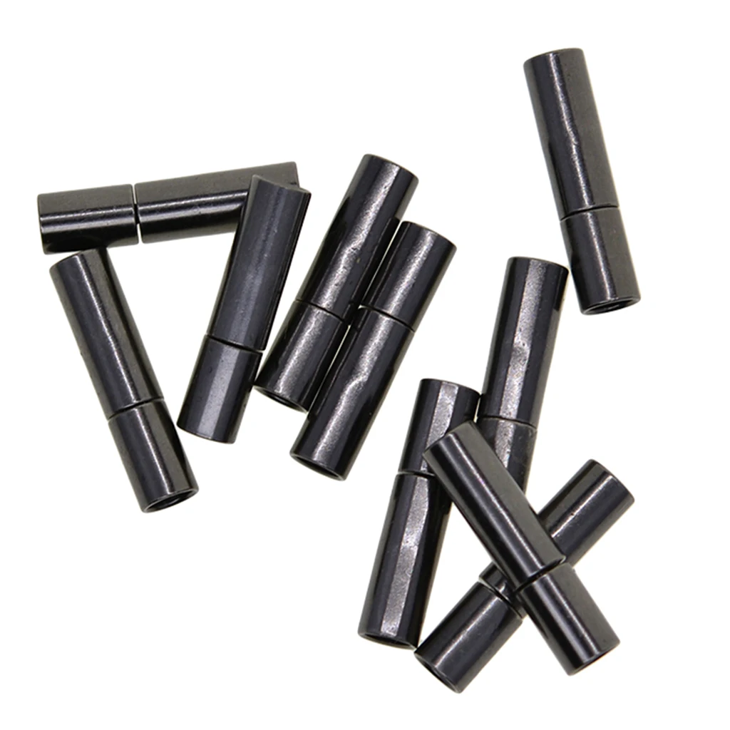 10 Set 3mm Glue In Bayonet Push Tube Clasp Leather Cord End Kumihimo Connector Jewelry Making Findings