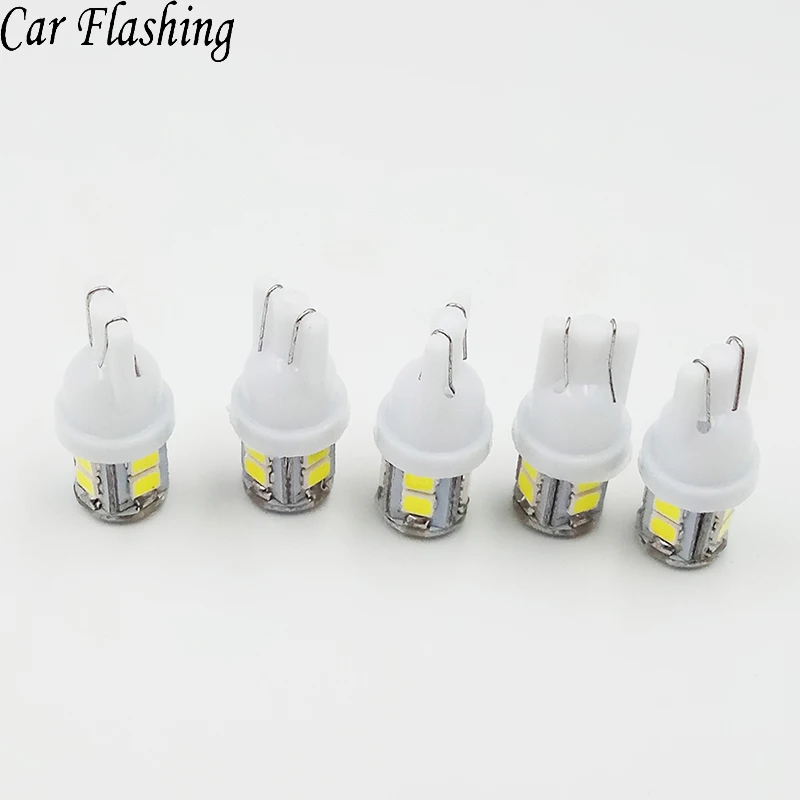 50 шт. автомобильный Led DC 12v лампада светильник T10 1210 супер белый 194 168 w5w