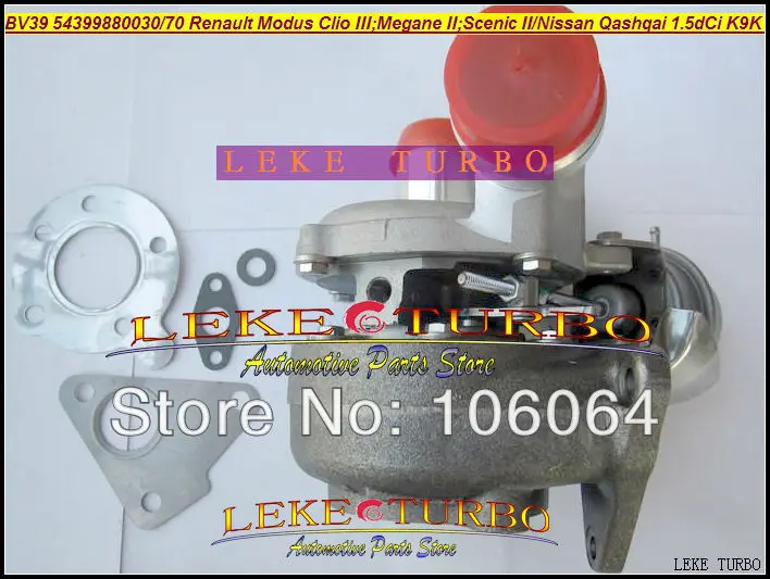 BV39 54399880030 54399880070 Турбокомпрессор для NISSAN Qashqai Renault Modus Clio III Megane II Scenic K9K 1.5L dCi |