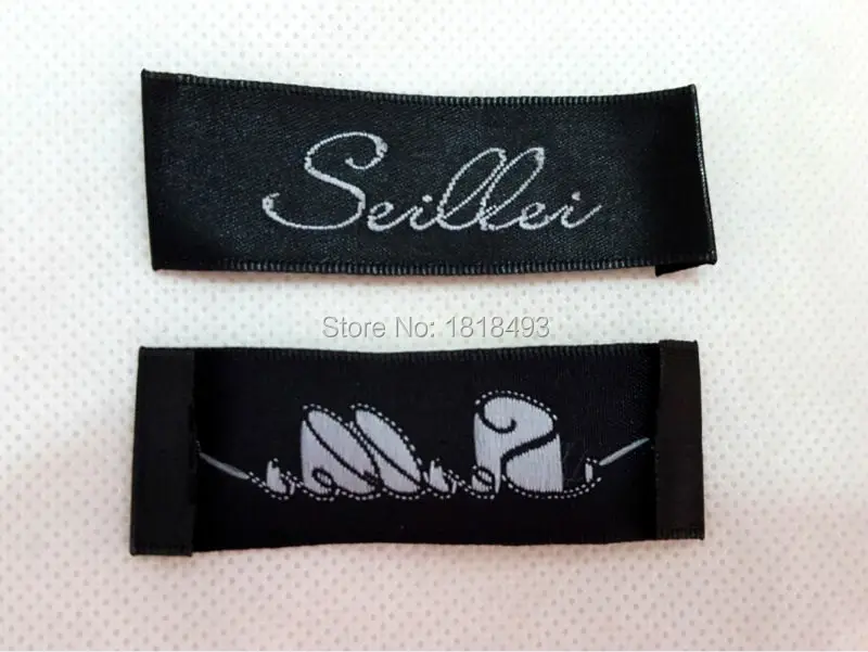 free shipping custom clothing labels/embroidered tags/collar labels