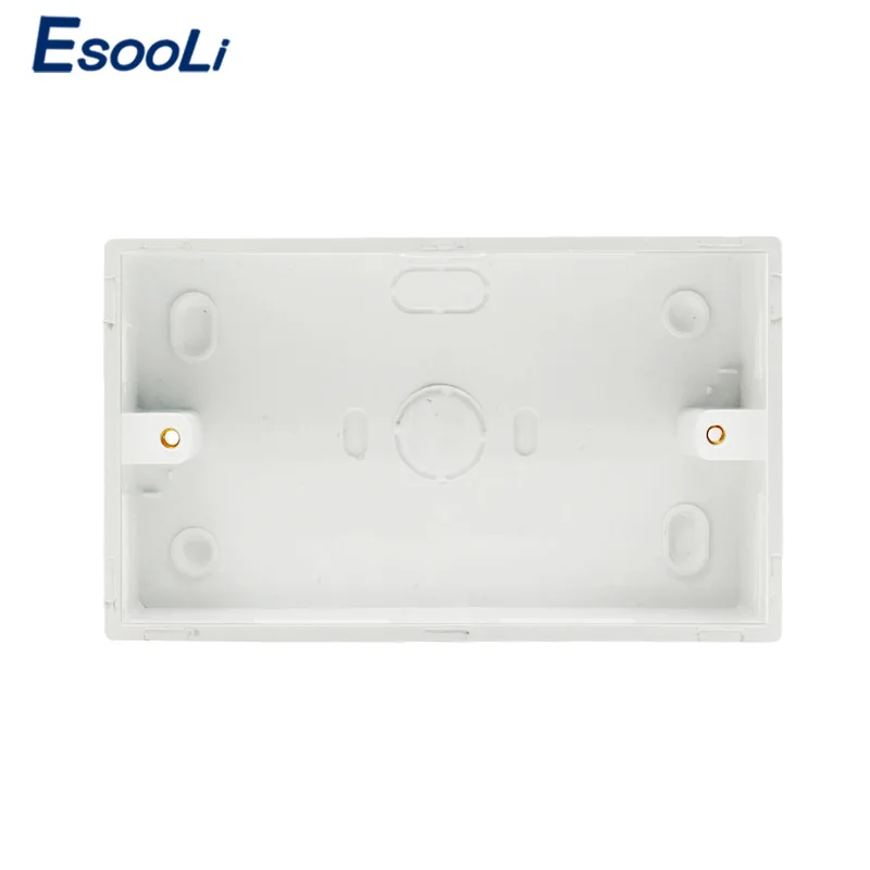 

Esooli External Mounting Box 146mm*86mm*32mm for 146*86mm Standard Touch Switch and Socket For Any Position of Wall Surface