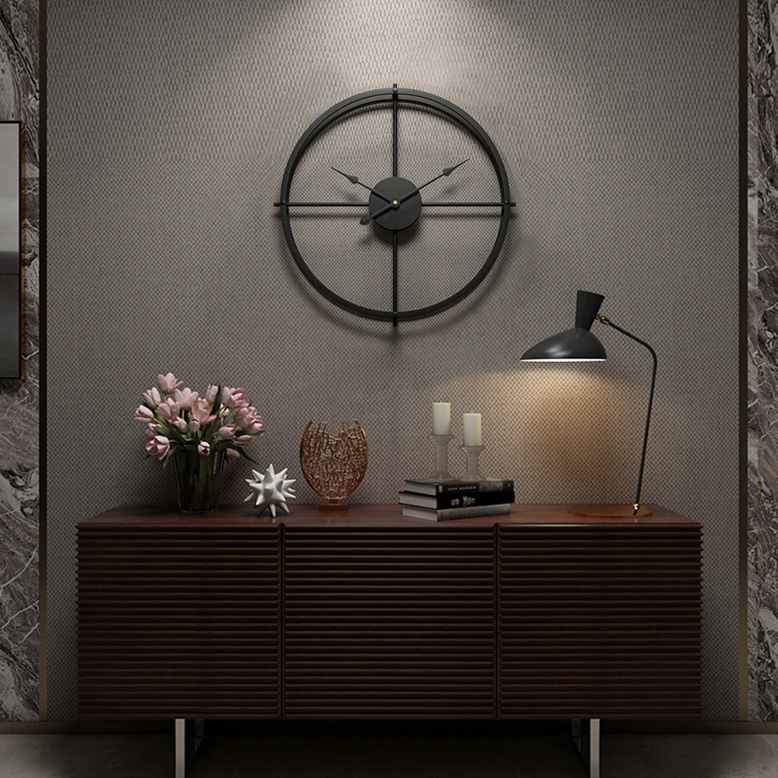 Homingdeco 40 см бесшумные настенные часы современный дизайн домашний декор офис