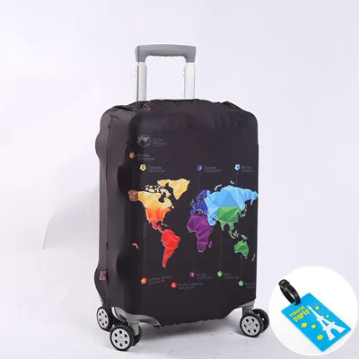 Новинка, эластичный чехол для чемодана, утолщенная защита от пыли, чехол для чемодана на колесиках, Suitable18-32 дюймов, аксессуары для путешествий - Цвет: B3