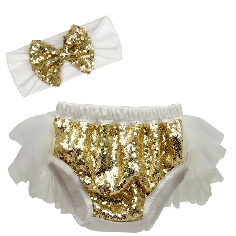 

Baby Cotton Lace Ruffle Bloomers cute Baby Diaper Cover Newborn Sequins Shorts Toddler Fashion Birthday Present Baby Clothing