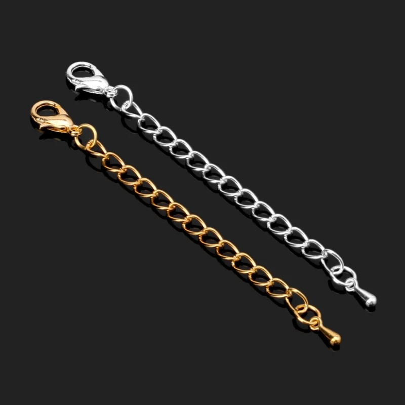 

10pcs Necklace Bracelet Extended Chains With Lobster Clasps DIY Jewelry Findings