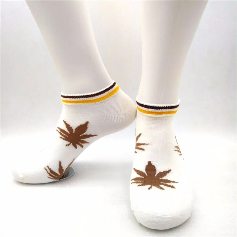 Высокое качество Бутик кленовый лист Носки для девочек удобные дышащие дезодорации универсальные носки до лодыжки лодка носок