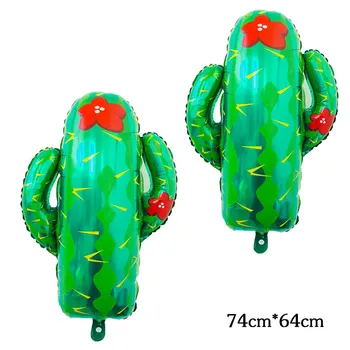 

Cactus Tree Aluminum Balloons 10pcs Inflatable Tropical Forest Home Decoration Ballon Beach Sand Hawaii Party Supplies Globos