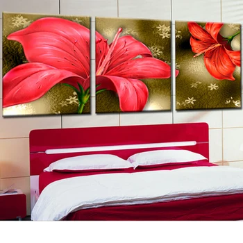 

Needlework,DIY DMC Cross stitch,Sets For flower Embroidery kits,Precise Printed red Poppy Counted painting 11ct pattern2