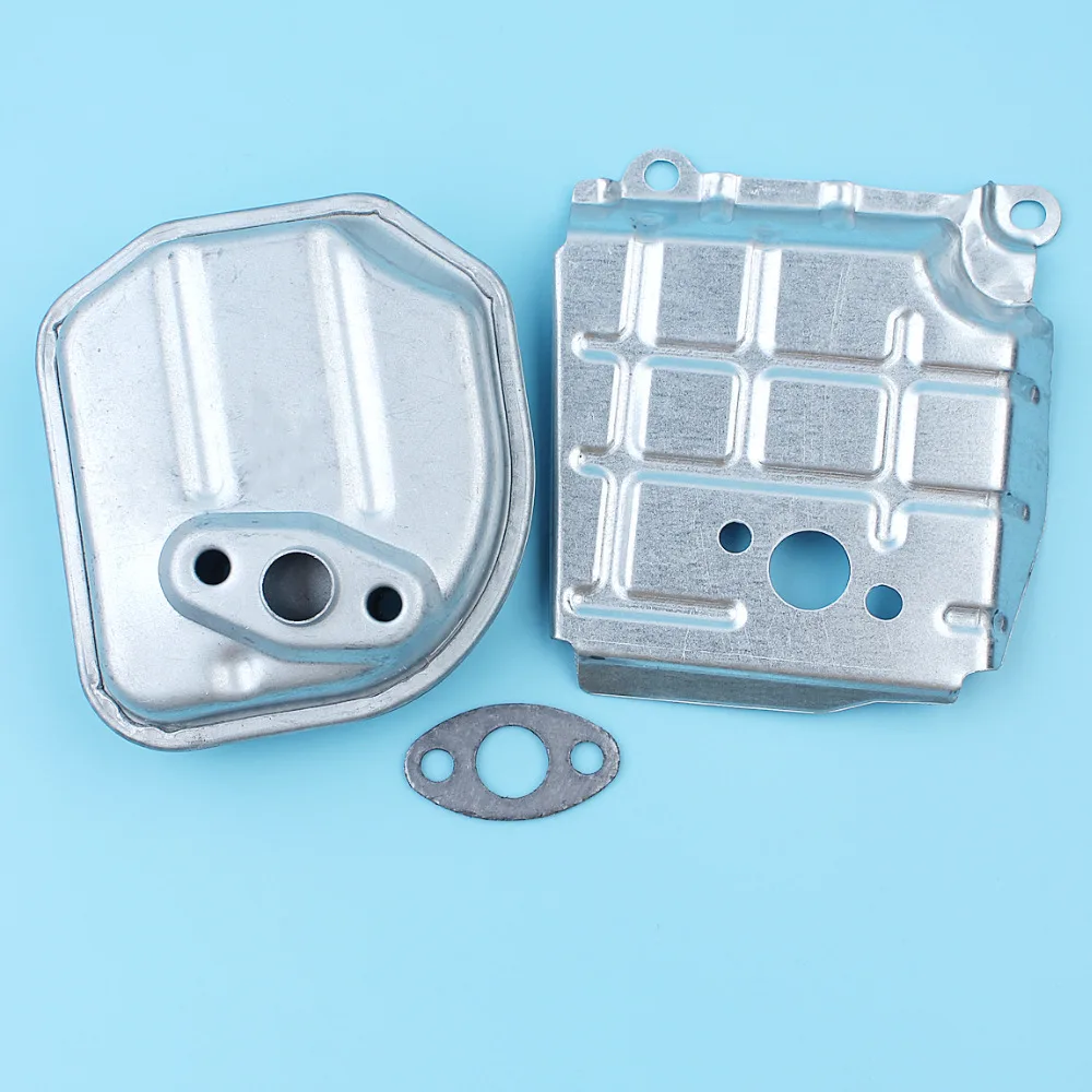 Exhaust Muffler Silencer w/ Gasket Guide Cover Kit For Honda GX35 NT